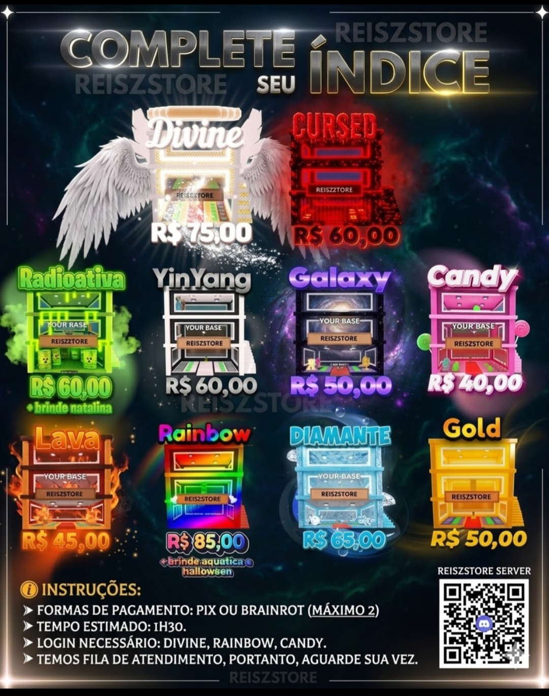 Tabela de Preços ReiszStore